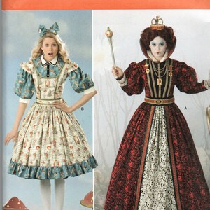 Simplicity 2325 Alice in Wonderland, Queen of Hearts Adult Costume Pattern Select Size