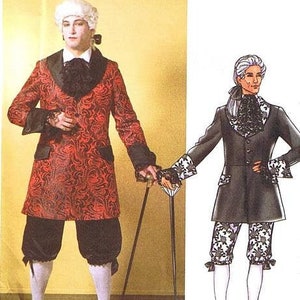 Butterick 4317 Fancy Colonial Gentleman French Court Aristocrat Costume Mens 34-40