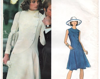 Fabiani Vogue 1065 Couturier Dress Pattern Bust 34 or Bust 32.5