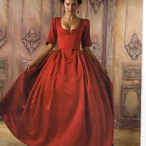 18th Century Gown and Panniers Simplicity 8411 Costume Pattern Choose Size