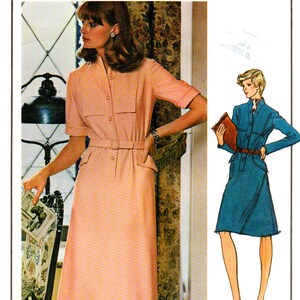 Balmian Vogue 1106 Paris Original Dress 70's Pattern Bust 36