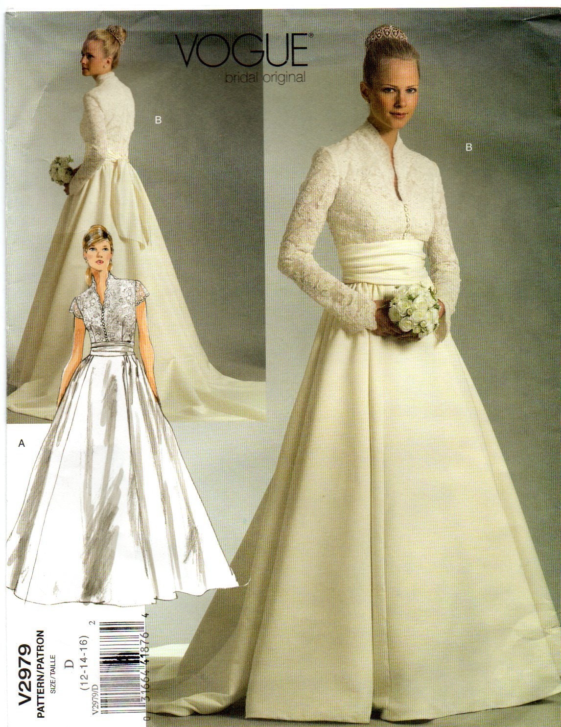 David Fielden 'Grace Kelly' gown UK 8