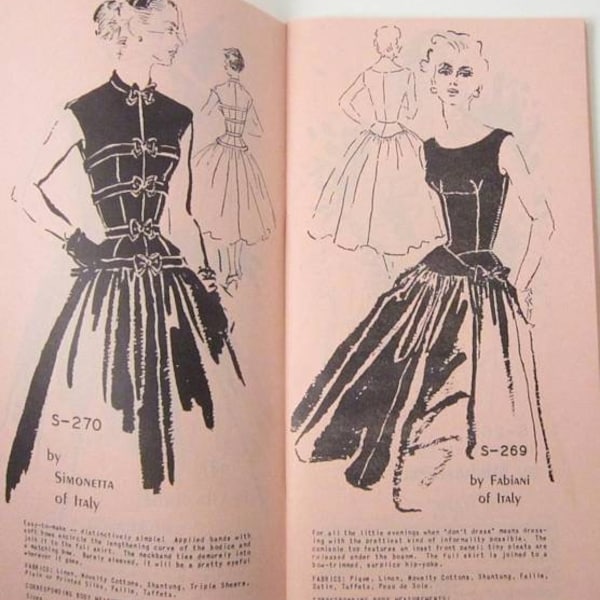 Spadea 1955 Booklet B International Designer Patterns