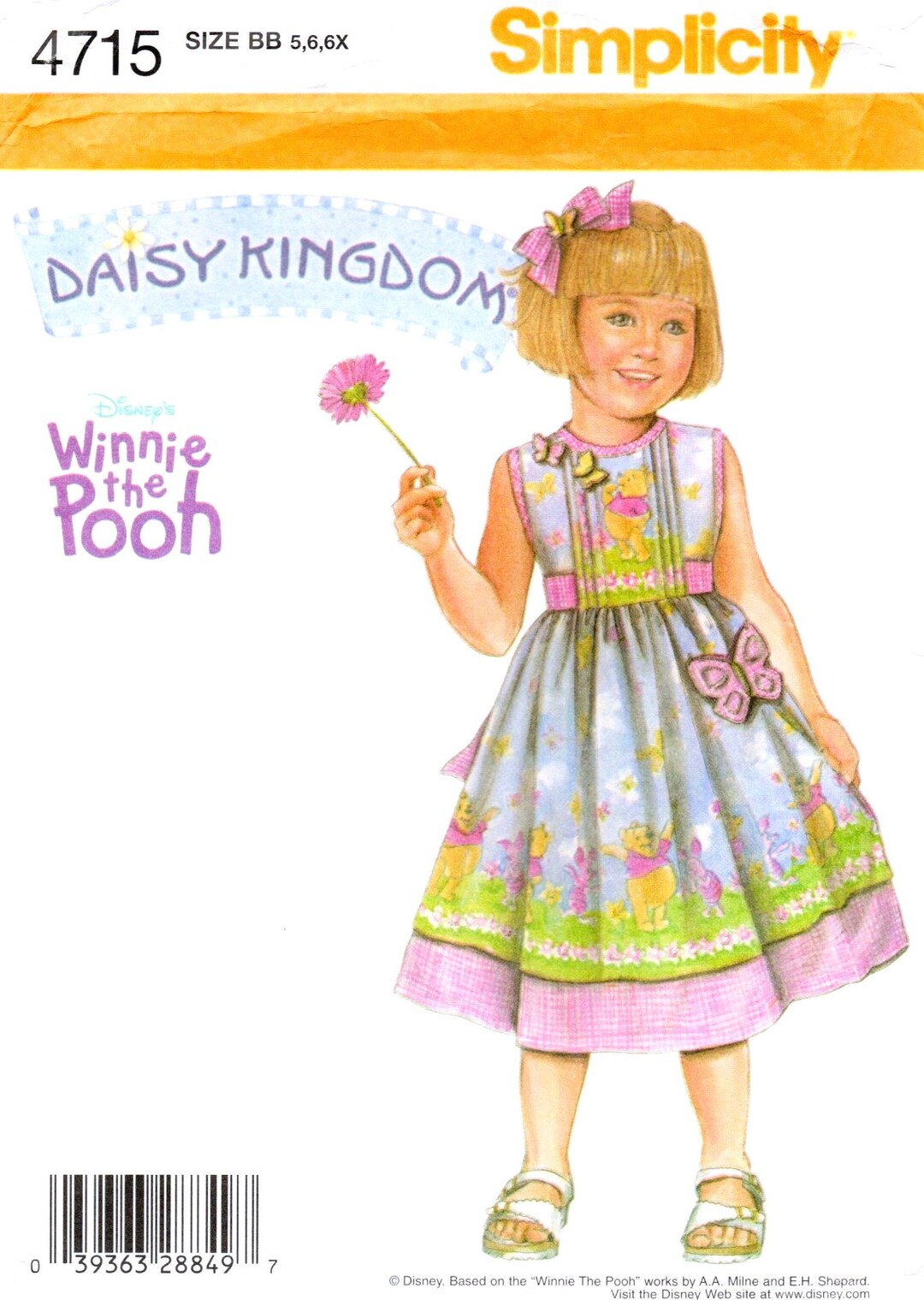 Simplicity 4715 Daisy Kingdom Dress Pattern Size 5 6 6X Etsy