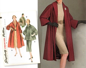 50's Style Swing Coat and Jacket Simplicity 8509 Reissue Pattern Choose Size