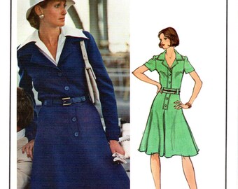 Patou Vogue 1034 Vintage 70's Dress and Shirt Pattern Bust 32.5