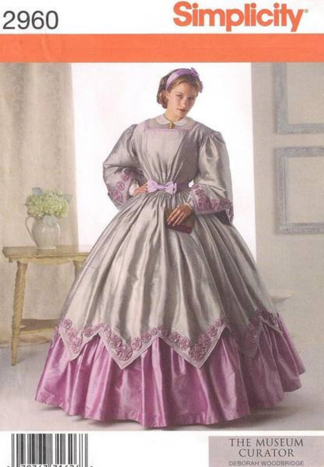 Simplicity 2960 Museum Curator Civil War Day Dress Pattern 814 Etsy