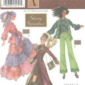 SIMPLICITY 5913 OOP 11½” Fashion Doll Museum Collection Dresses Pattern 