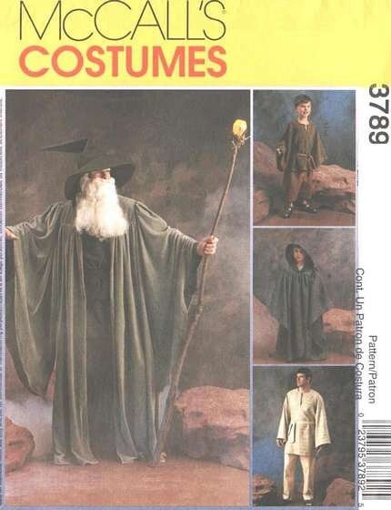 Mccall's 3789 Wizard, Hobbit Costume Pattern Childs Size 3-8 - Etsy
