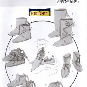 Men&#39;s Historical Footwear Pattern Butterick 5233