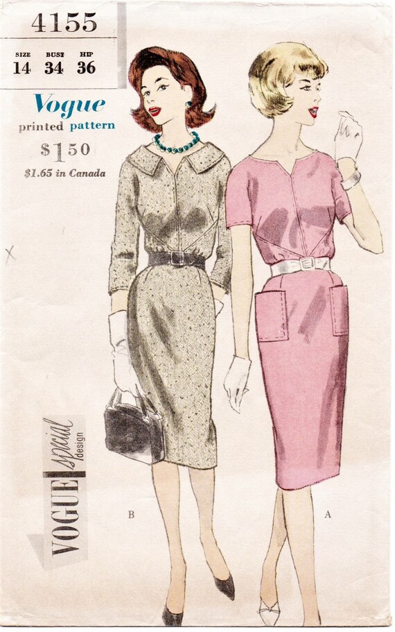 Sm Package Choose Your Style Vintage Vogue Sewing Pattern Cut 