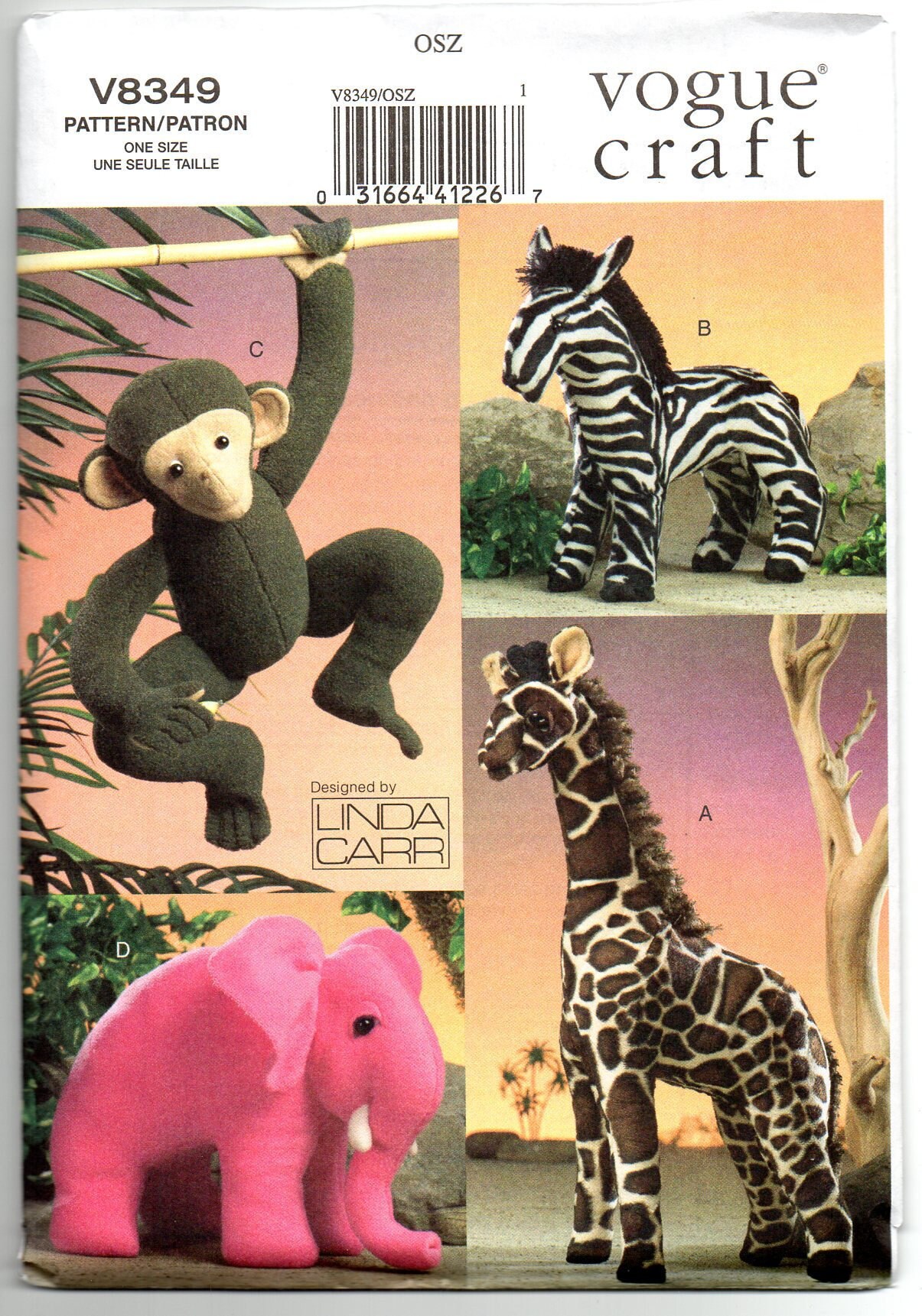 zebra stuffed animal pattern