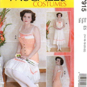Chemise, Boned Corset Costume Pattern McCall&#39;s 7915 Pattern Choose Size