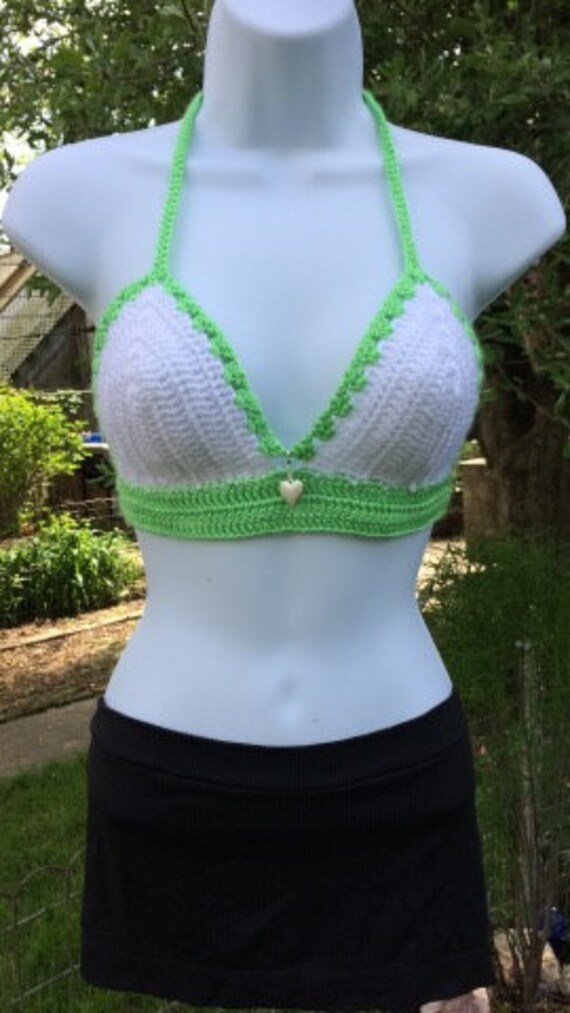 neon green bralet