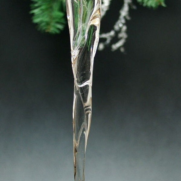 Blown Glass Idaho Icicle Ornament