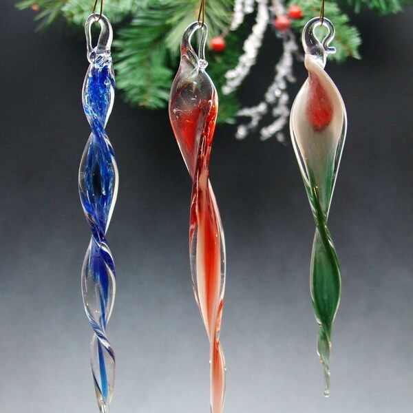 Icicle Ornaments Etsy