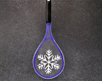 Fused Glass Tennis Racket