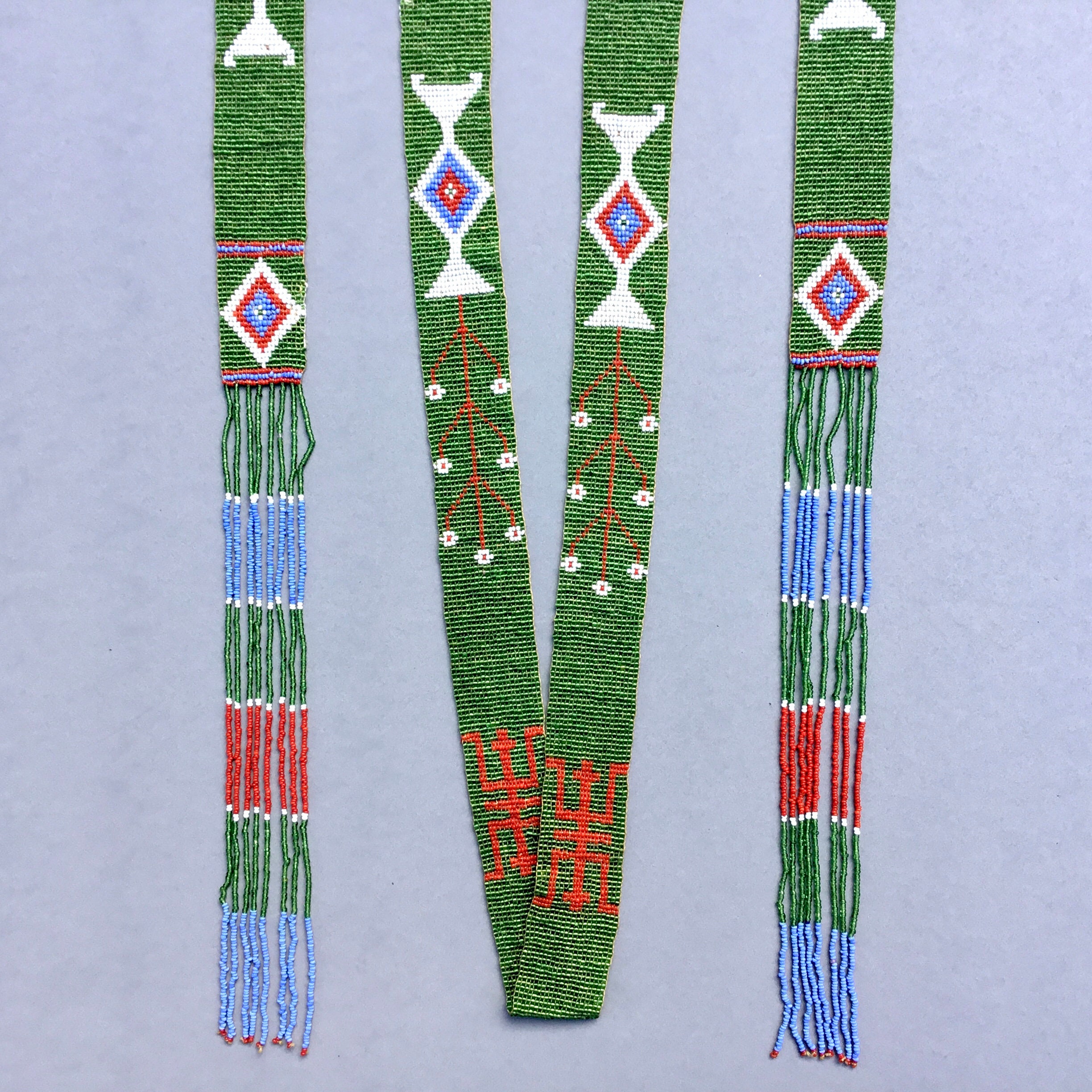 Native Beaded Sash - Etsy