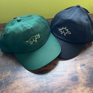 Dinosaur Embroidered Baseball Cap, Adult Summer Hat, Cute Kawaii Aesthetic, Fun Children&#39;s Hat
