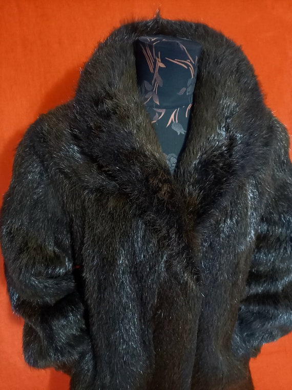 Real  fur coat jacket beaver - image 8