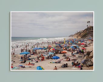 Moonlight Beach Print: San Diego Coastal Art, Encinitas California
