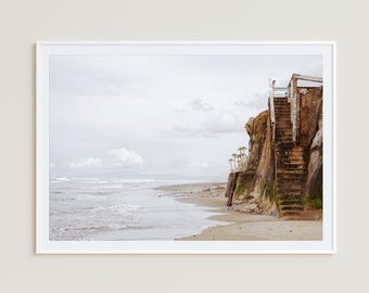 Beacon's Beach Coastal Print: San Diego Surf Photography, Encinitas Home Decor