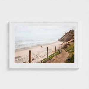 Beacon's Beach Surf Print: San Diego Coastal Photography, Encinitas Art