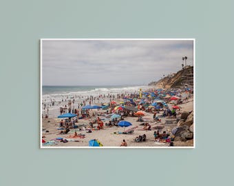 Moonlight Beach Print: San Diego Coastal Art, Encinitas California
