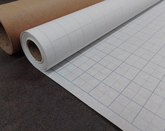 36" wide Squared Grid Sewing Pattern Paper for Dressmaking Drafting Marking Designs - 10m Roll