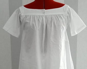 Handsewn 1830s Chemise Replica, Historical Undergarment