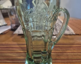 Vintage Coca-Cola-Tasse, Libbey-Glas, Georgia Green