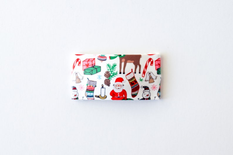 Holiday Spirit Leather Snap Clip