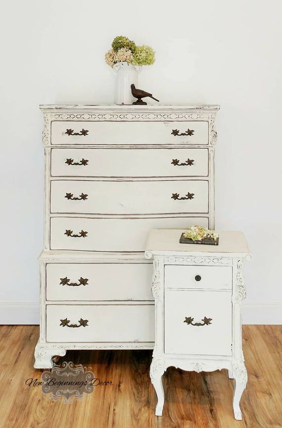 Sold Example Shabby Chic Chalk Painted Etsy