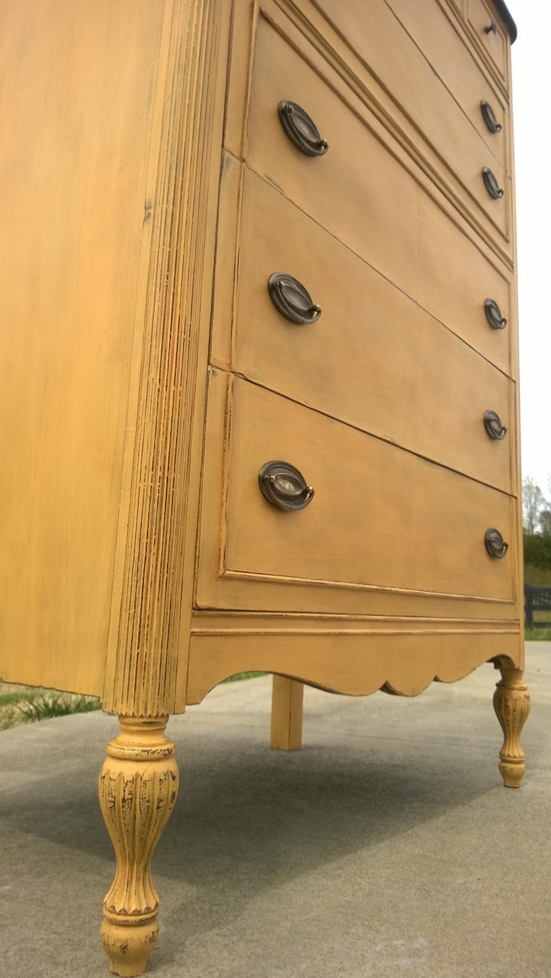 SOLD EXAMPLEchalk Painted Dresser/chest of Drawers Annie Sloan
