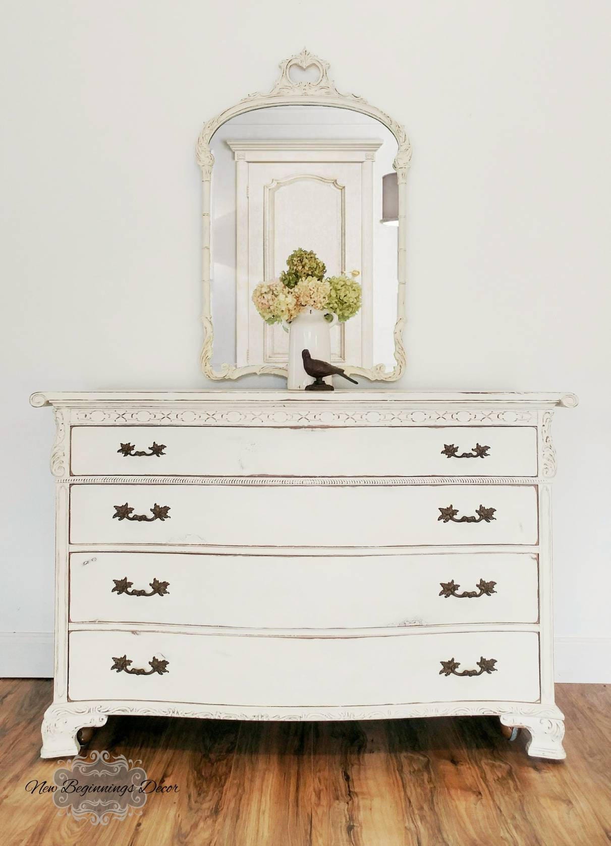 Annie sloan white dresser deals