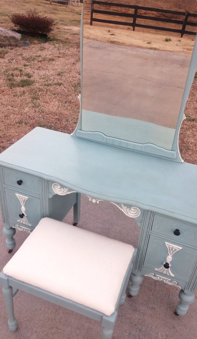 SOLD EXAMPLE......Annie Sloan Chalk Paint Antique Vanity with Etsy