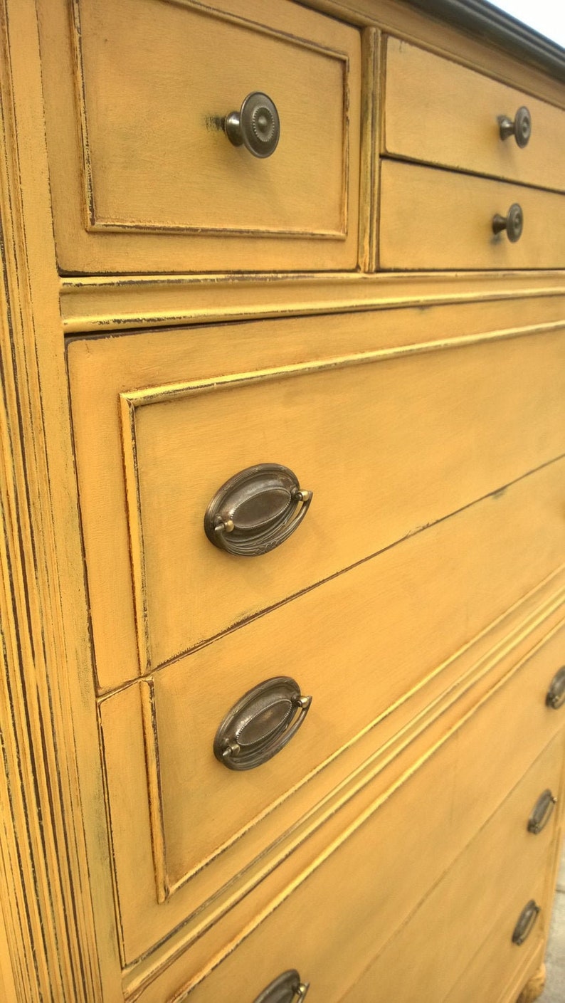 SOLD EXAMPLEchalk Painted Dresser/chest of Drawers Annie Sloan