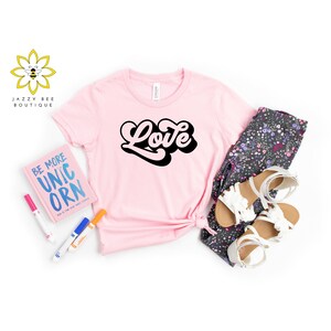 Retro kids Love shirt, Toddler shirt, Kids shirt, Youth shirt, Retro Valentine's Day shirt, Girl's shirt, Valentine's tee, Retro shirt, love