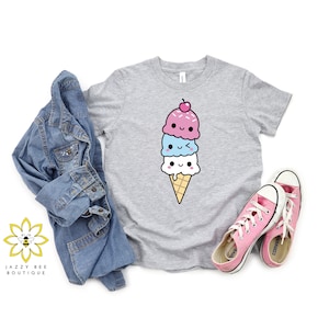 Kinder Eis Shirt, Kleinkind Shirt, Kinder Shirt, Jugend Shirt, Eistüte Shirt, Mädchen Shirt, Jungen Shirt, Eis t-Shirt, Sommer T-Shirt