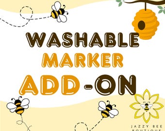 Washable marker add on for Kids coloring shirts