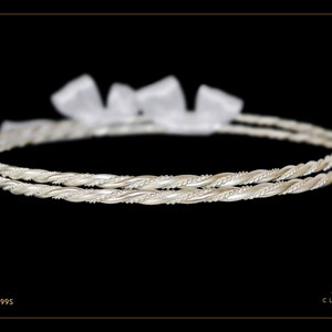 Graceful Stefana Silver Plated & Stefanothiki for a Greek Orthodox Wedding Ceremony, Στέφανα Γάμου. Code 199