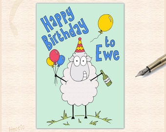 Happy Birthday Ewe Etsy