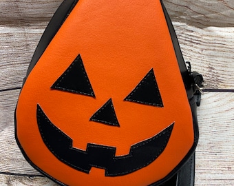 Kürbis Geldbeutel, Tautropfen Armband, handgemachte Jack o Lantern Handytasche