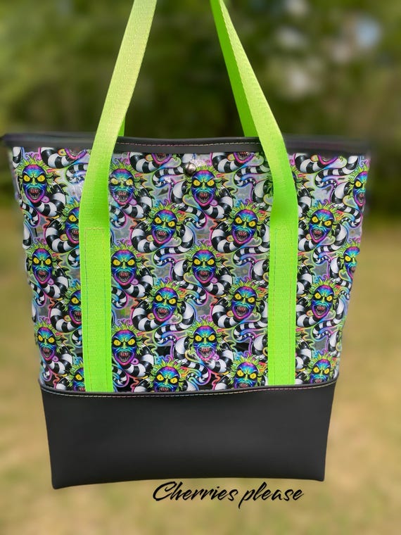 Tote bag,  clear tote bag, beetle bag, clear tote, gift for her, showtime