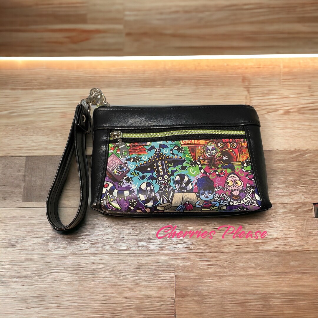 Beetlejuice Burgundy Women\'s Purse/wristlet NWT Beetlejuice Wristlet - Etsy main image 4