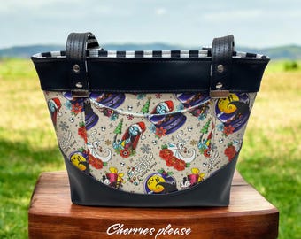 Shoulder purse, nightmare bag, nightmare purse, shoulder bag, nbc  gift, spooky lover