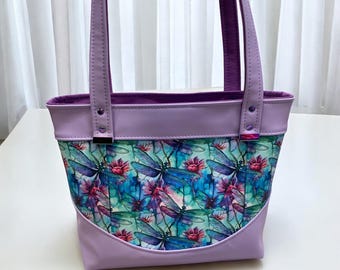Dragonfly purse, dragonfly bag, purple purse, shoulder bag, dragonfly gift, dragonfly lover