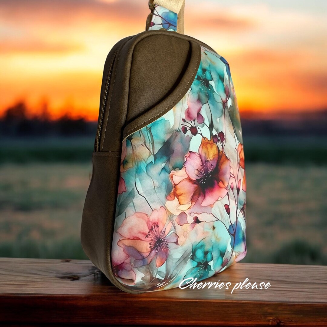 Borsa a tracolla Rosie, borsa floreale, borsa floreale, regalo per