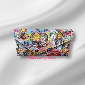 Portefeuille arc-en-ciel, portefeuille 6 emplacements pour cartes, accessoires fille arc-en-ciel, portefeuille à pression, portefeuille pour cartes, portefeuille des années 80, cadeau pour elle, cadeau arc-en-ciel