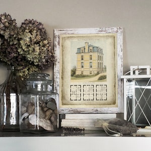 French Country Decor Wall Art Parisian Architectural Illustration House